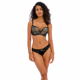 AA401431NOR Podprsenka FREYA FATALE UW MOULDED PLUNGE T-SHIRT BRA NOIR