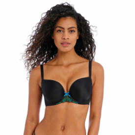 AA401631BLK Podprsenka FREYA SHOW-OFF UW MOULDED PLUNGE T-SHIRT BRA BLACK