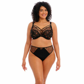 EL4353BFL Podprsenka ELOMI SACHI UW PLUNGE BRA BLACK BUTTERFLY