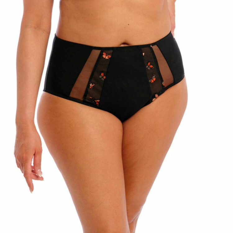 EL4354BFL Kalhotky ELOMI SACHI FULL BRIEF BLACK BUTTERFLY