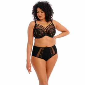 EL4354BFL Kalhotky ELOMI SACHI FULL BRIEF BLACK BUTTERFLY