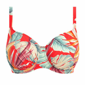 FS501601HOT Plavky vrchní dil FANTASIE SWIM BAMBOO GROVE GADHERED FULLCUP BIKINI TOP HOT CHILLI