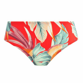 FS501672HOT Plavky spodní díl FANTASIE SWIM BAMBOO GROVE MID RISE BIKINI BRIEF HOT CHILLI