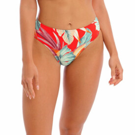 FS501672HOT Plavky spodní díl FANTASIE SWIM BAMBOO GROVE MID RISE BIKINI BRIEF HOT CHILLI