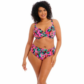 ES801372BLK Plavky spodní díl ELOMI SWIM SAVANETA MID RISE BIKINI BRIEF BLACK