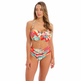 FS501671HOT Plavky spodní díl FANTASIE SWIM BAMBOO GROVE FULL BIKINI BRIEF HOT CHILLI