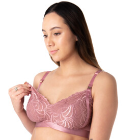 Podprsenka HOTMILK WARRIOR NURSING SOFT CUP WIREFREE BRA ANTIQUE ROSE