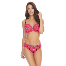 Podprsenka FREYA HOT HOUSE UW PADDED HALFCUP BRA RASPBERRY
