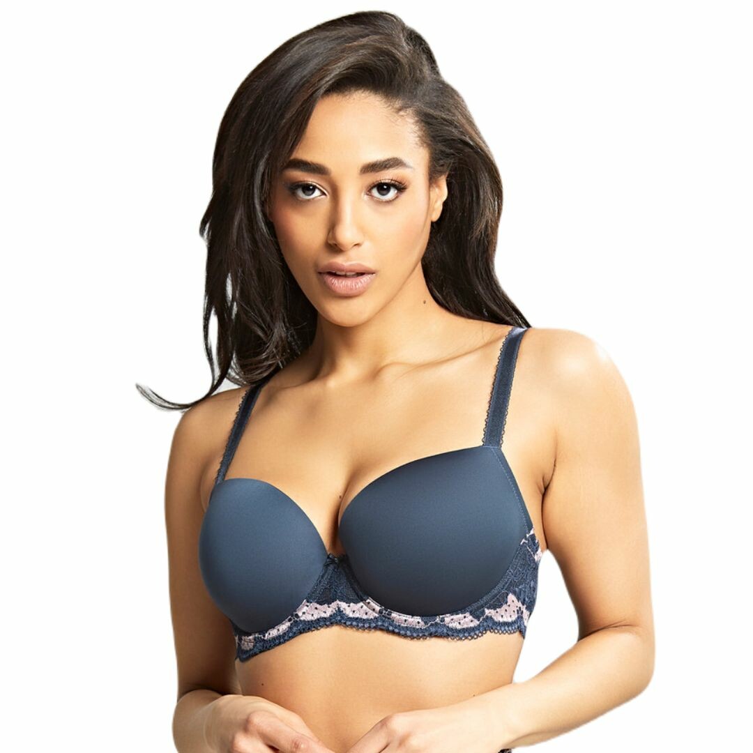 Podprsenka PANACHE CLARA MOULDED SWEETHEART BRA NAVY PEARL