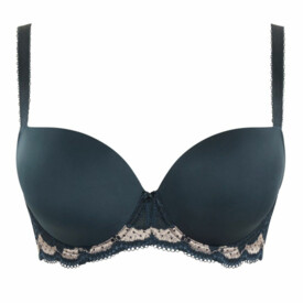 PA7251NAL Podprsenka PANACHE CLARA MOULDED SWEETHEART BRA NAVY PEARL