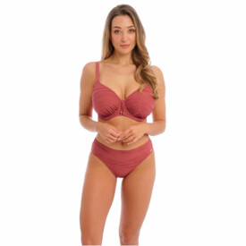 FS502201PRO Plavky vrchní díl FANTASIE SWIM BEACH WAVES UW GATHERED FULL CUP BIKINI TOP PERSIAN ROSE