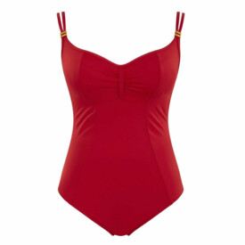 SW1300FRD Plavky jednodílné PANACHE SWIM ANYA RIVA BALCONNET SWIMSUIT FIERY RED