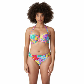 PD4010750BBM Plavky spodní díl Prima Donna Swim Sazan Bikini Briefs Rio Blue Bloom