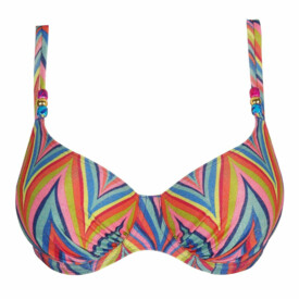PD4010810RBP Plavky vrchní díl Prima Donna Swim Kea Full Cup Bikini Top Rainbow Paradise