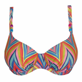 PD4010810RBP Plavky vrchní díl Prima Donna Swim Kea Full Cup Bikini Top Rainbow Paradise