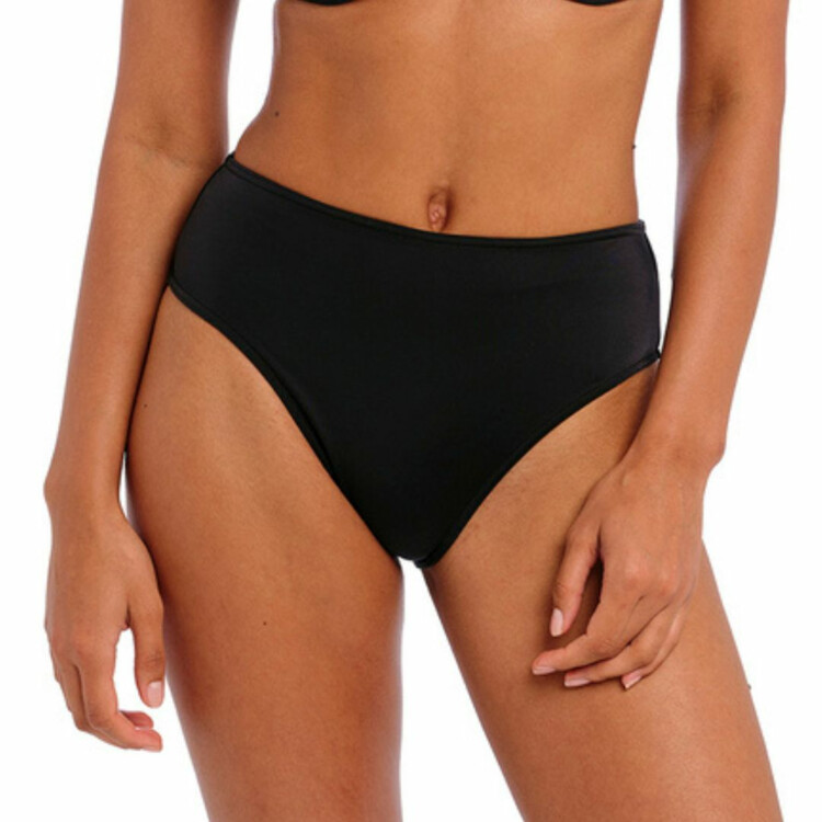 AS7236PLK Plavky spodní díl FREYA SWIM JEWEL COVE HIGH WAIST BRIEF BIKINY PLAIN BLACK