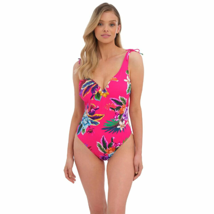 FS501939ORD Plavky jednodílné FANTASIE SWIM HALKIDIKI UW PLUNGE SWIMSUIT ORCHID