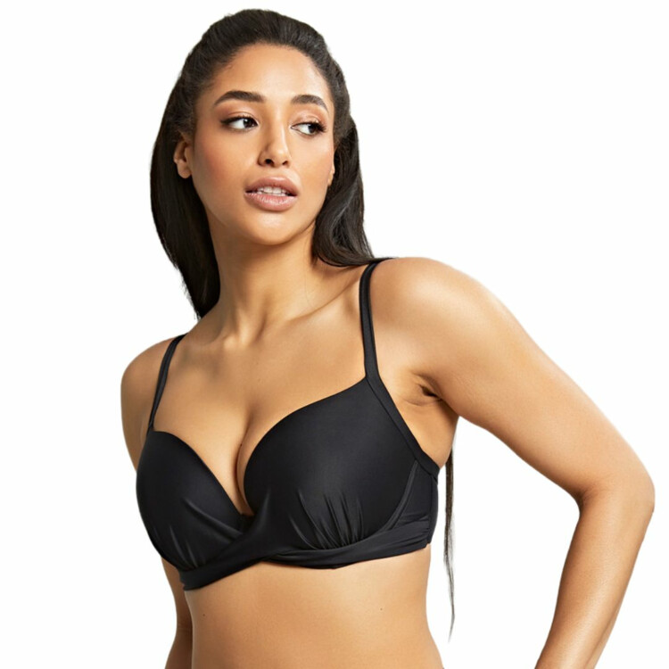 SW1564NOR Plavky vrchní díl PANACHE SWIM SERENITY PLUNGE BIKINI NOIR