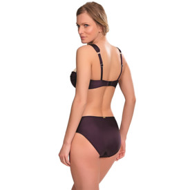 Plavky vrchní díl PANACHE SWIM PORTOFINO BALCONNET BIKINI AUBERGINE