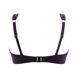 Plavky vrchní díl PANACHE SWIM PORTOFINO BALCONNET BIKINI AUBERGINE
