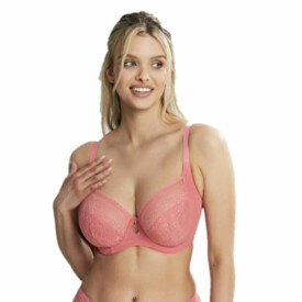 CL10471SCL Podprsenka CLEO ALEXIS LOW FRONT BALCONNET BRA SUNKISS CORAL