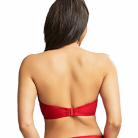 SW1593CRN Plavky vrchní díl PANACHE SWIM MARIANNA BANDEAU BIKINI CRIMSON