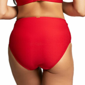 SW1595CRN Plavky spodní díl PANACHE SWIM MARIANNA HIGH WAIST PANT CRIMSON