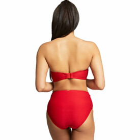 SW1595CRN Plavky spodní díl PANACHE SWIM MARIANNA HIGH WAIST PANT CRIMSON