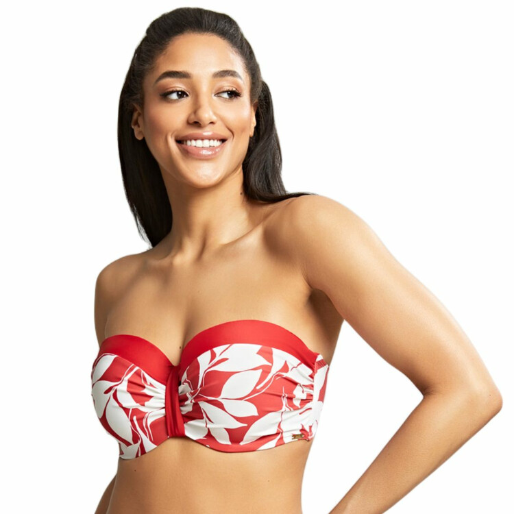 SW1583BTL Plavky vrchní díl PANACHE SWIM OASIS MOULDED BANDEAU BIKINI BOTANICAL