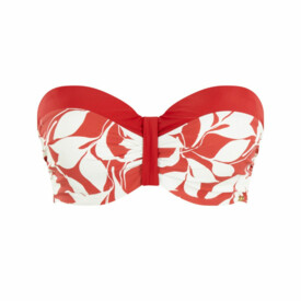 SW1583BTL Plavky vrchní díl PANACHE SWIM OASIS MOULDED BANDEAU BIKINI BOTANICAL