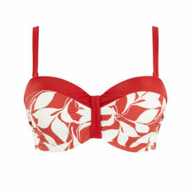 SW1583BTL Plavky vrchní díl PANACHE SWIM OASIS MOULDED BANDEAU BIKINI BOTANICAL