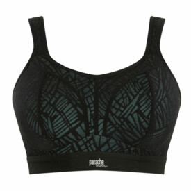 PS7341cBIE Podprsenka PANACHE SPORTS NON-WIRED BRA BLACK/ICE BLUE