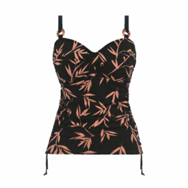 FS502454LAK Plavky vrchní díl FANTASIE SWIM LUNA BAY UW TWIST FRONT TANKINI LACQUERED BLACK