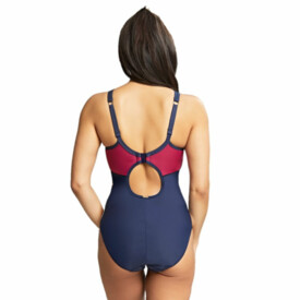 SW1600NOD Plavky jednodílné PANACHE SWIM LIMITLESS BALCONY SWIMSUIT NAVY ORCHID