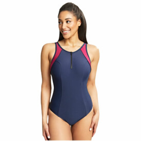 SW1600NOD Plavky jednodílné PANACHE SWIM LIMITLESS BALCONY SWIMSUIT NAVY ORCHID