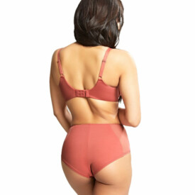 PA10341GRE Podprsenka PANACHE ROCHA LOW FRONT BALCONNET BRA GARNET ROSE