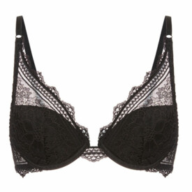 SP1A1347015BLK Podprsenka SIMONE PÉRÈLE FREESIA TRIANGLE PUSH UP BRA BLACK