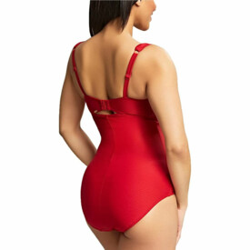 SW1590CRN Plavky jednodílné PANACHE SWIM MARIANNA BALCONNET SWIMSUIT CRIMSON