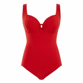 SW1590CRN Plavky jednodílné PANACHE SWIM MARIANNA BALCONNET SWIMSUIT CRIMSON