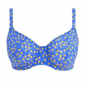 AS204302BUL Plavky vrchní díl FREYA SWIM GARDEN DISCO UW PLUNGE BIKINI TOP BLUEBELL