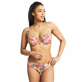 SW1632PTL Plavky vrchní díl PANACHE PARADISE BALCONY BIKINI TOP PINK TROPICAL