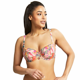 SW1632PTL Plavky vrchní díl PANACHE PARADISE BALCONY BIKINI TOP PINK TROPICAL