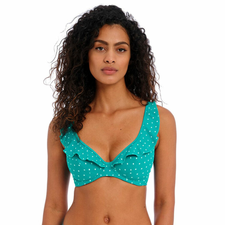 AS7230MAR Plavky vrchní díl FREYA SWIM JEWEL COVE UW HIGH APEX BIKINI TOP MARINE