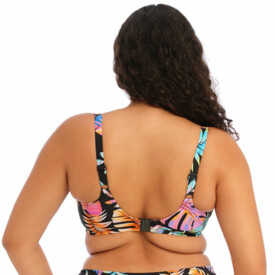 ES801502BLK Plavky vrchní díl ELOMI SWIM TROPICAL FALLS UW PLUNGE BIKINI TOP BLACK