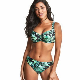 SW1642PPT Plavky vrchní díl PANACHE SWIM BALI FULLCUP BIKINI PALM PRINT