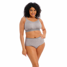 EL301417GYL Podprsenka ELOMI DOWNTIME NON WIRED BRALETTE GREY MARL