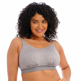 EL301417GYL Podprsenka ELOMI DOWNTIME NON WIRED BRALETTE GREY MARL