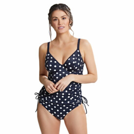 SW1451NVA Plavky vrchní díl PANACHE SWIM ANYA RIVA SPOT BALCONY TANKINI NAVY VANILLA