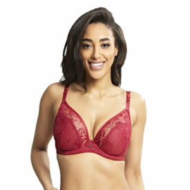 PA10646RUY Podprsenka PANACHE YASMIN NON PADDED PLUNGE BRA RUBY