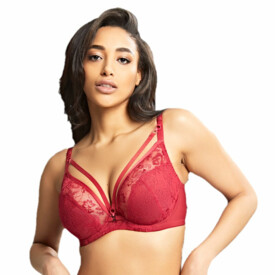 PA10646RUY Podprsenka PANACHE YASMIN NON PADDED PLUNGE BRA RUBY